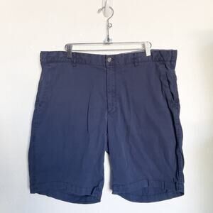 Peter Millar Shorts Cotton Tencel Sz 38 Navy Blue Golf Summer Resort